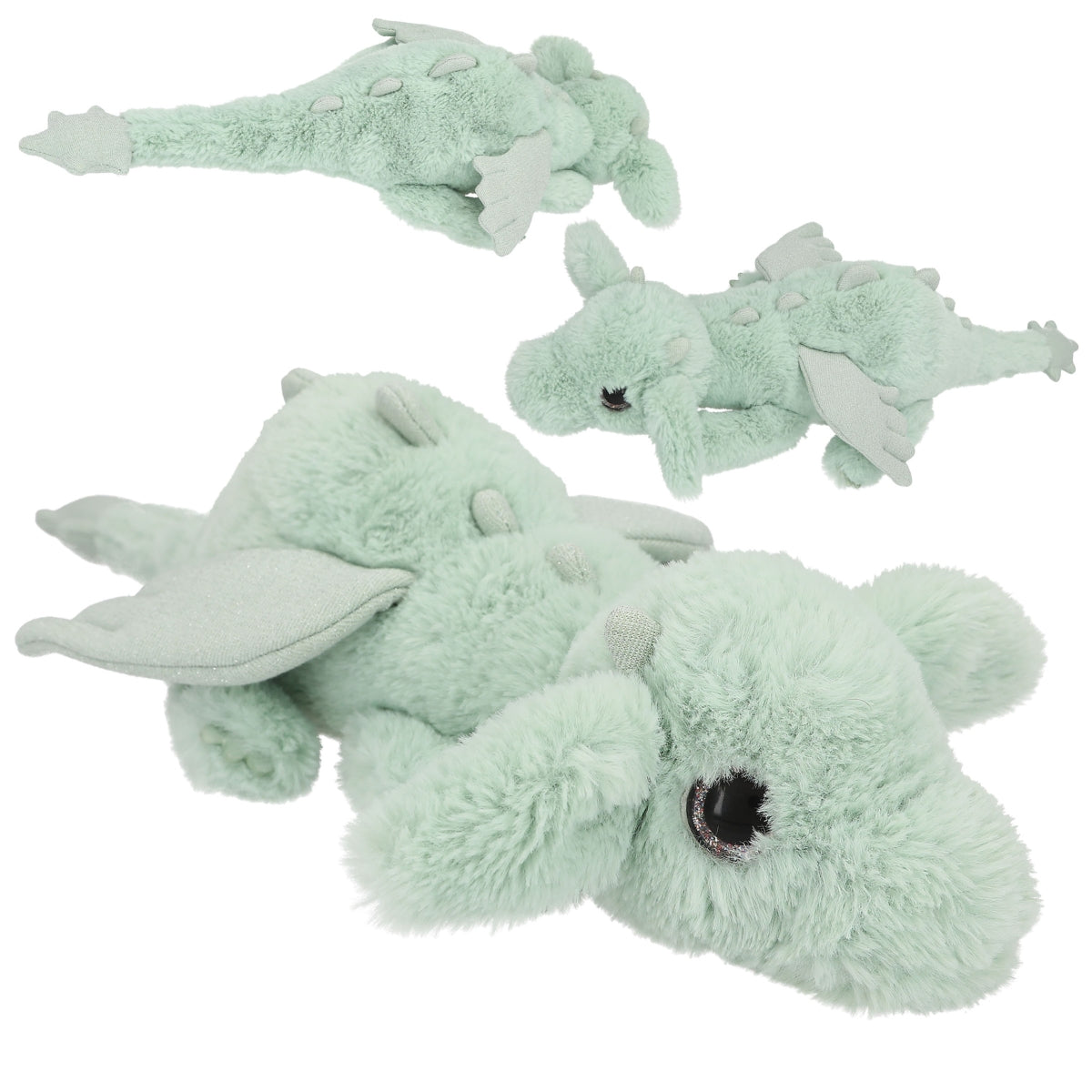 SNUKIS knuffel draak groen