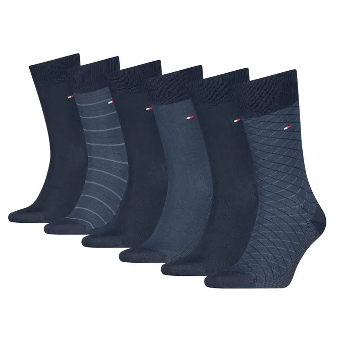 TH Men Tin Geschenkbox 6paar Birdey kousen - ass. navy - 39/42
