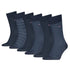 TH Men Tin Geschenkbox 6paar Birdey kousen - ass. navy - 39/42