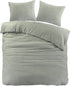 BRIENZ Dekbedovertrek flanel 240x200/220 - groen