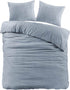 BRIENZ Dekbedovertrek flanel 240x200/220 - blauw