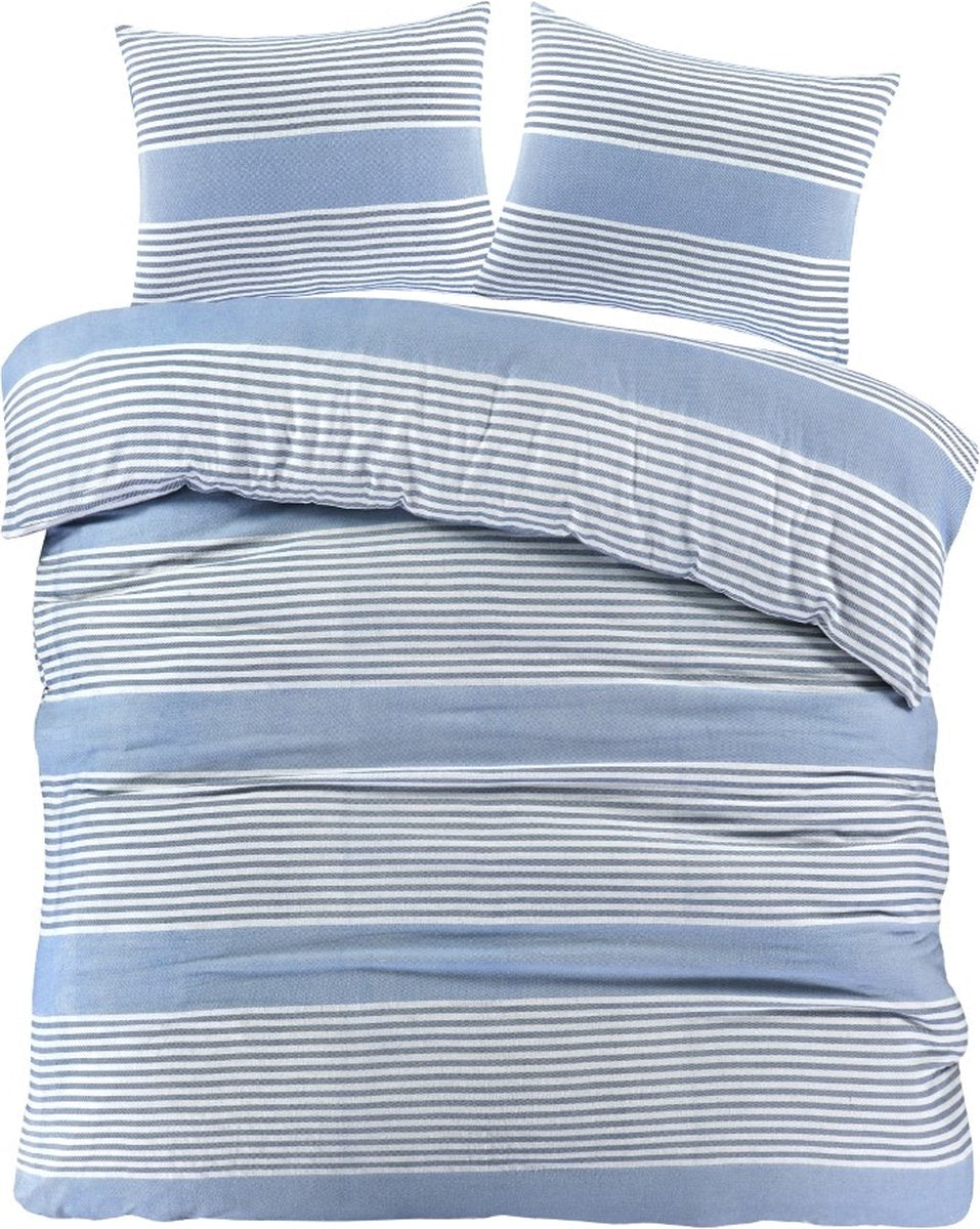 DAVOS Dekbedovertrek 240X200/220 - l. blauw