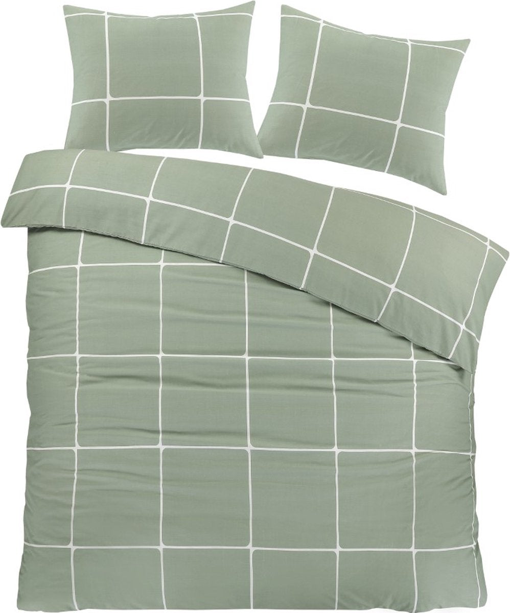STAN Dekbedovertrek 240x200/220 - groen