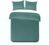 Dekbedovertrek satijnstreep 240x200/220 - groen