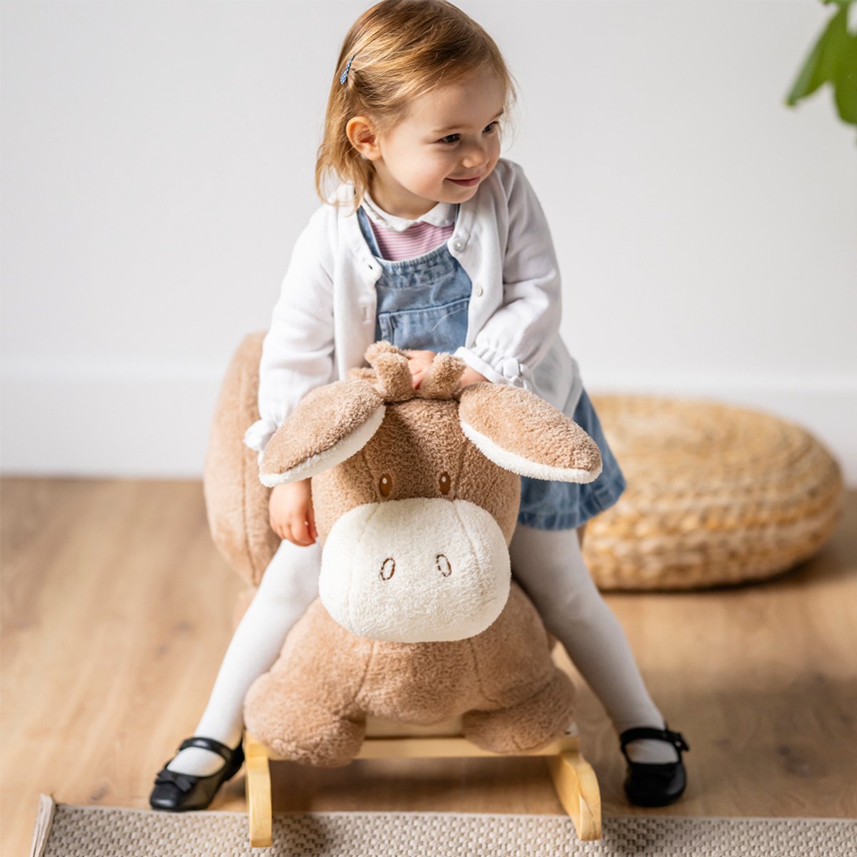 NATTOU Teddy schommelpaard Ezel - beige