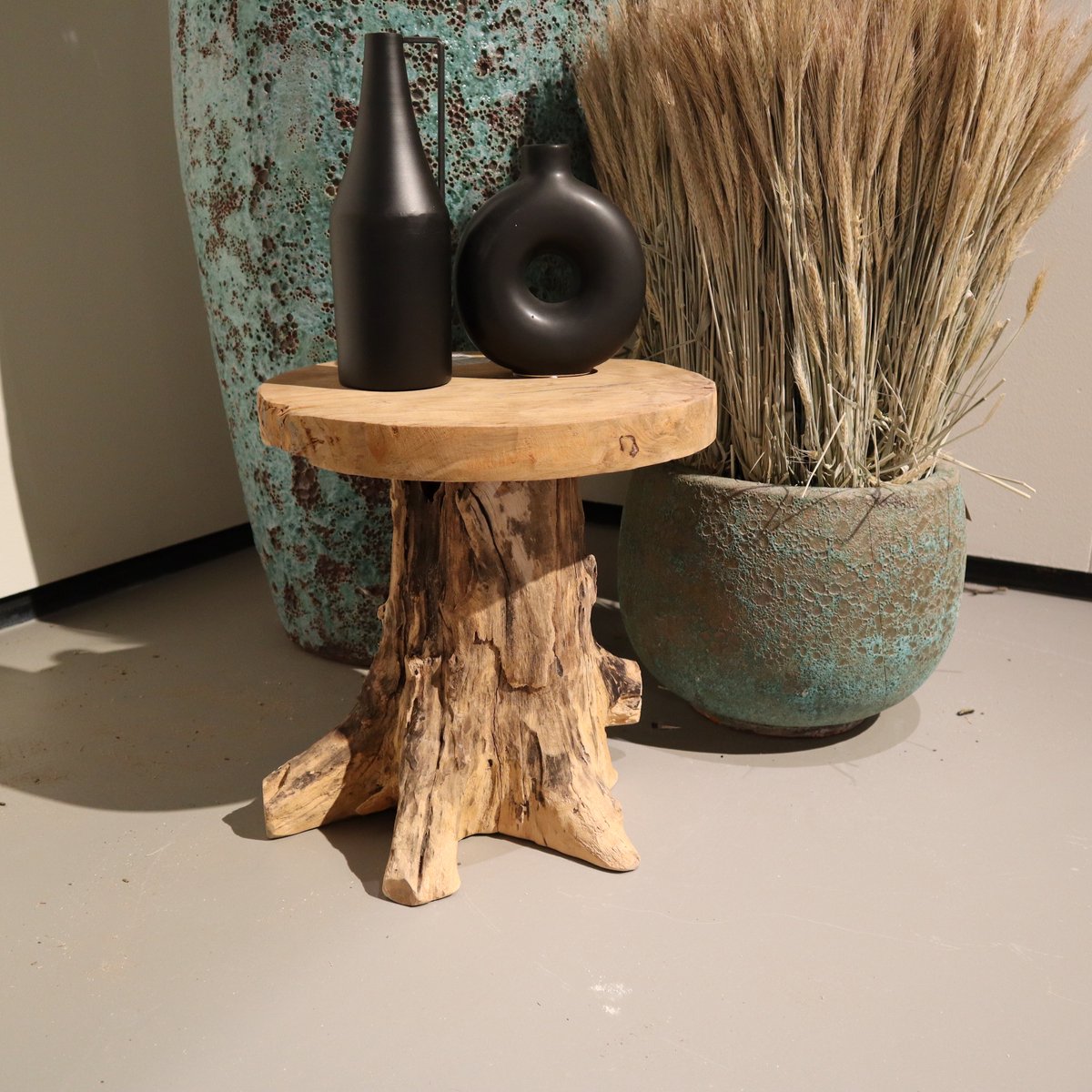 DKNC Kruk teak - 41x40x25cm - naturel