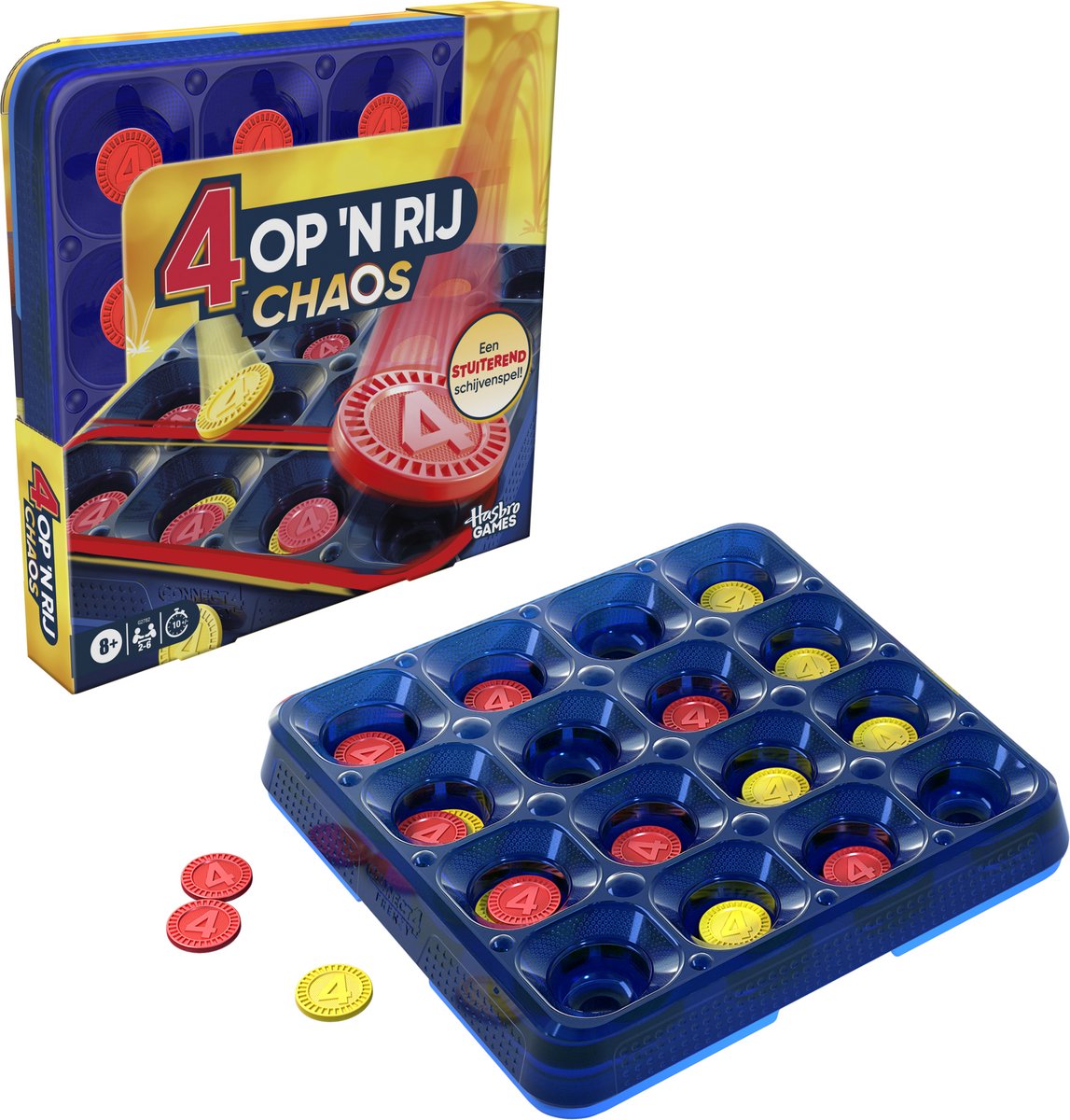 HASBRO Connect 4 - Op 'n rij chaos