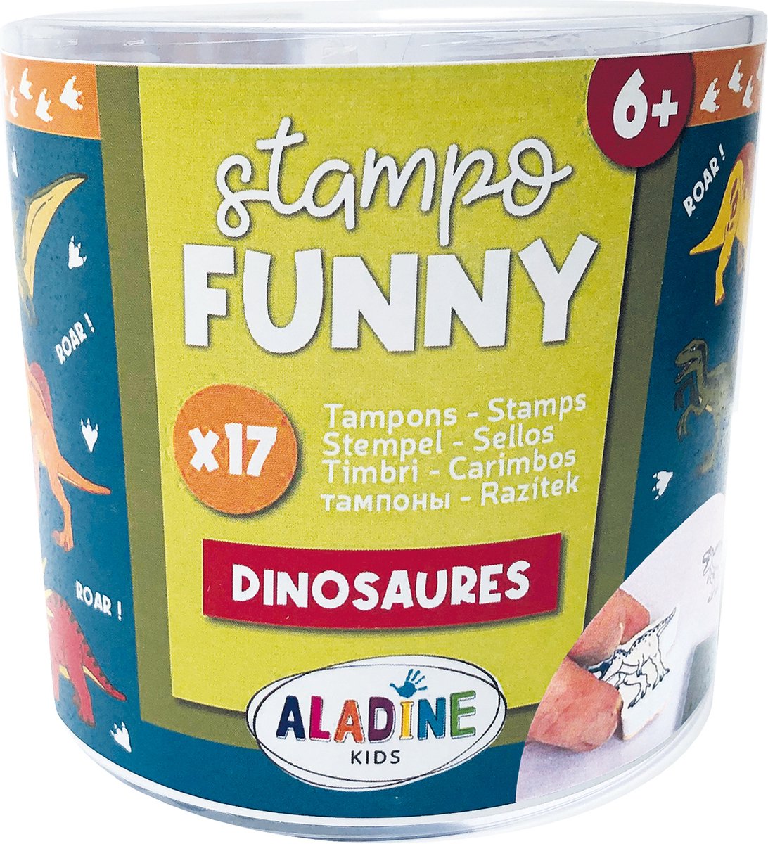 ALADINE Stempels - Funny dinosaurussen
