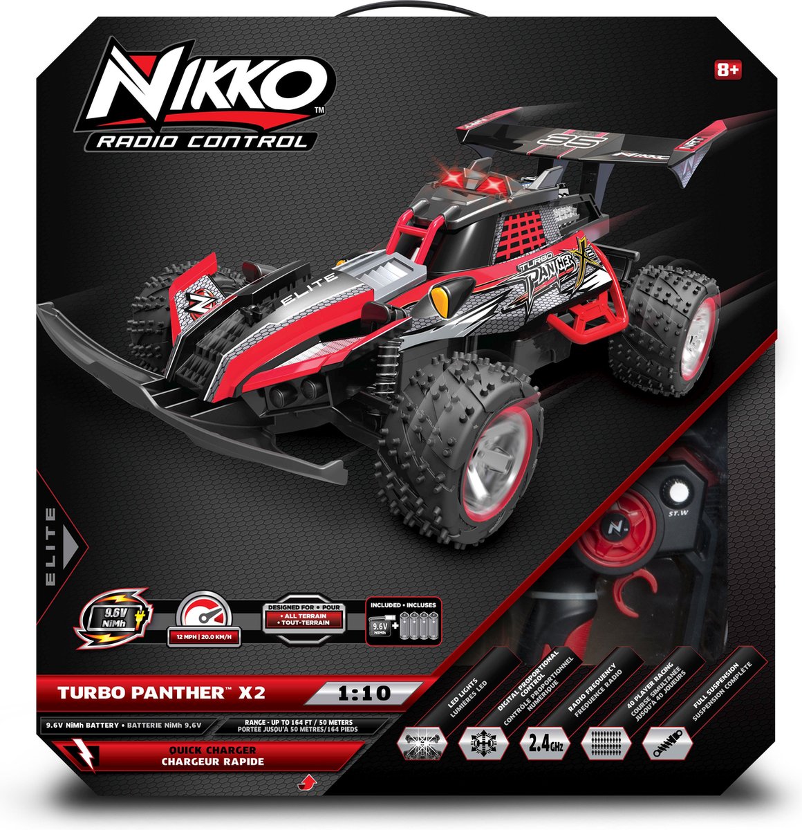 NIKKO Turbo Panther x2 elite - herlaadbaar