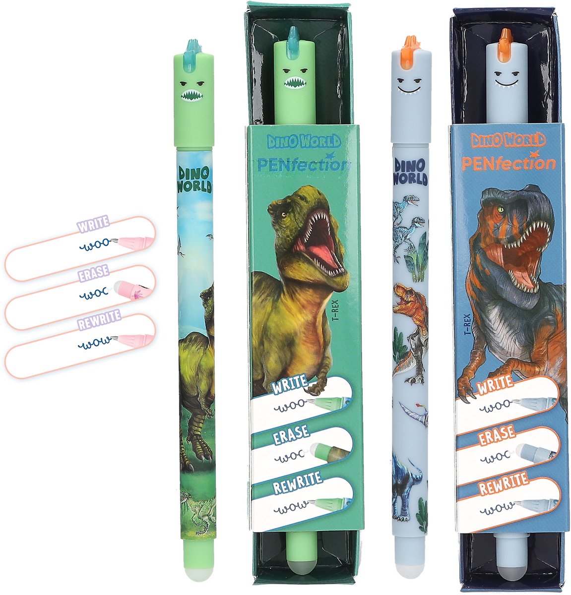 DINO WORLD uitgumbare gelpen