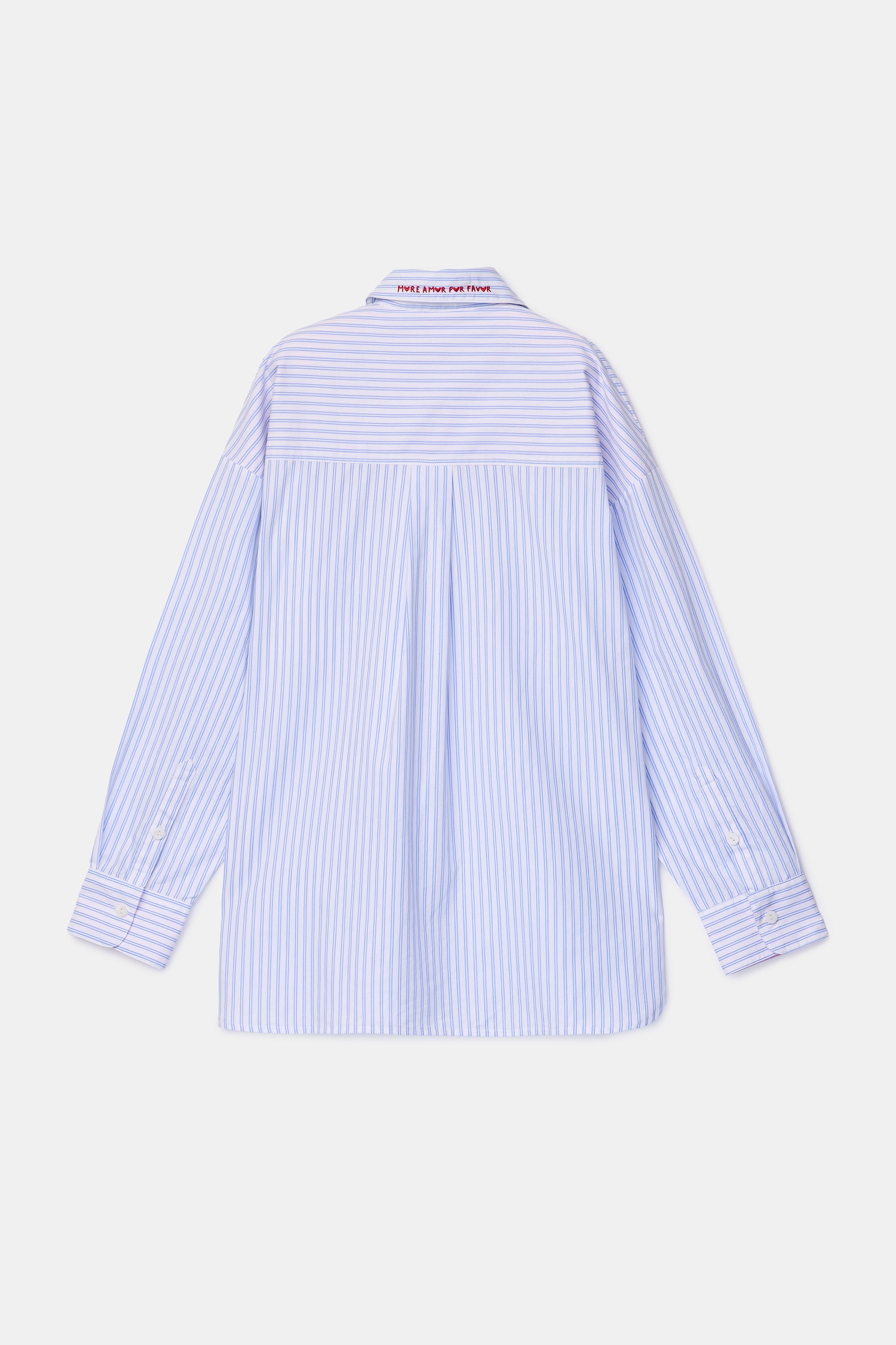 WOODY Kirilove meisjes shortama - blauw gestreept - 14j.