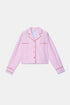 WOODY Kirilove meisjes pyjama - roze gestreept - 16j.