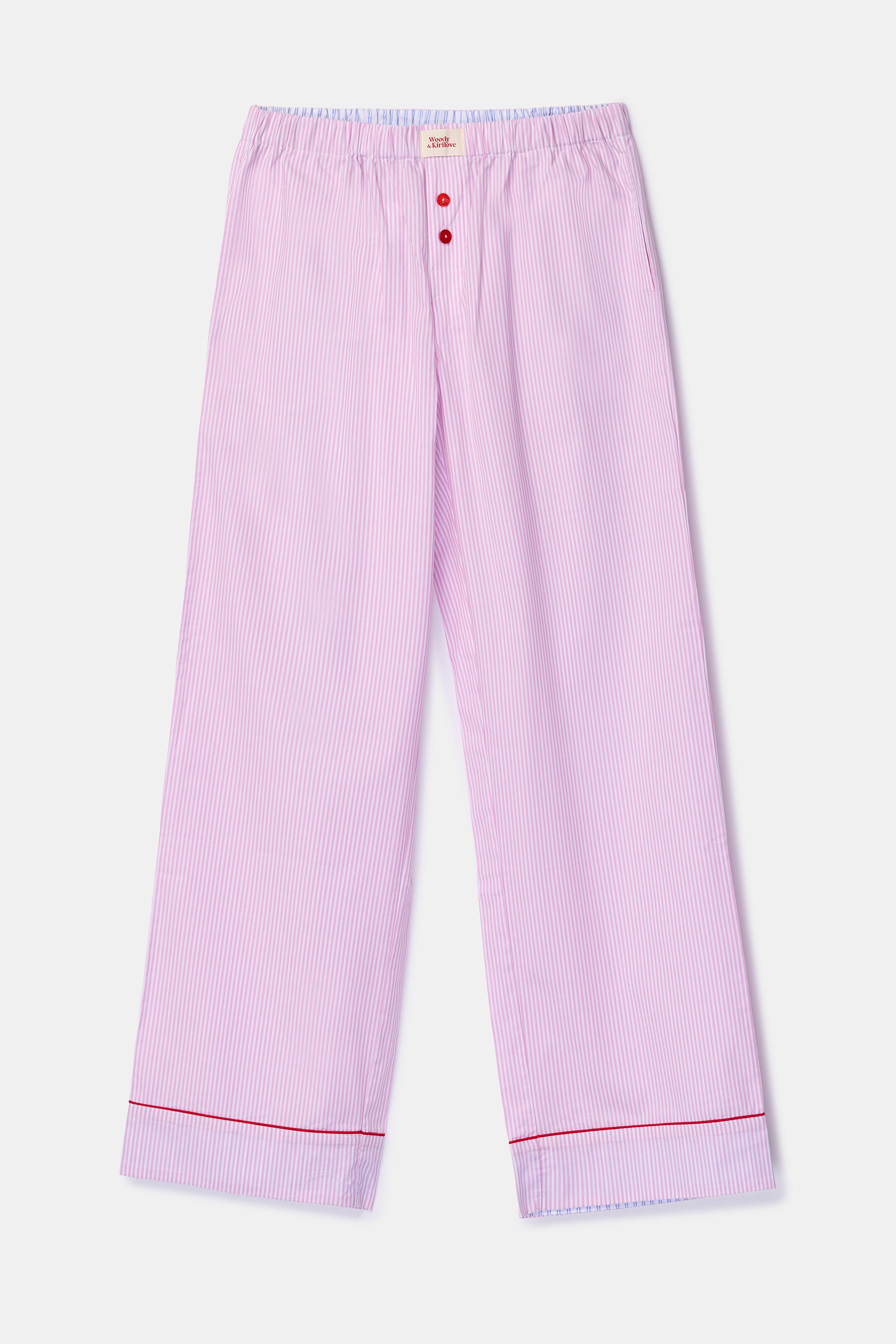 WOODY Kirilove meisjes pyjama - roze gestreept - 16j.