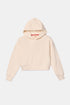 WOODY Kirilove meisjes sweater hoodie - gebroken wit - 12j.