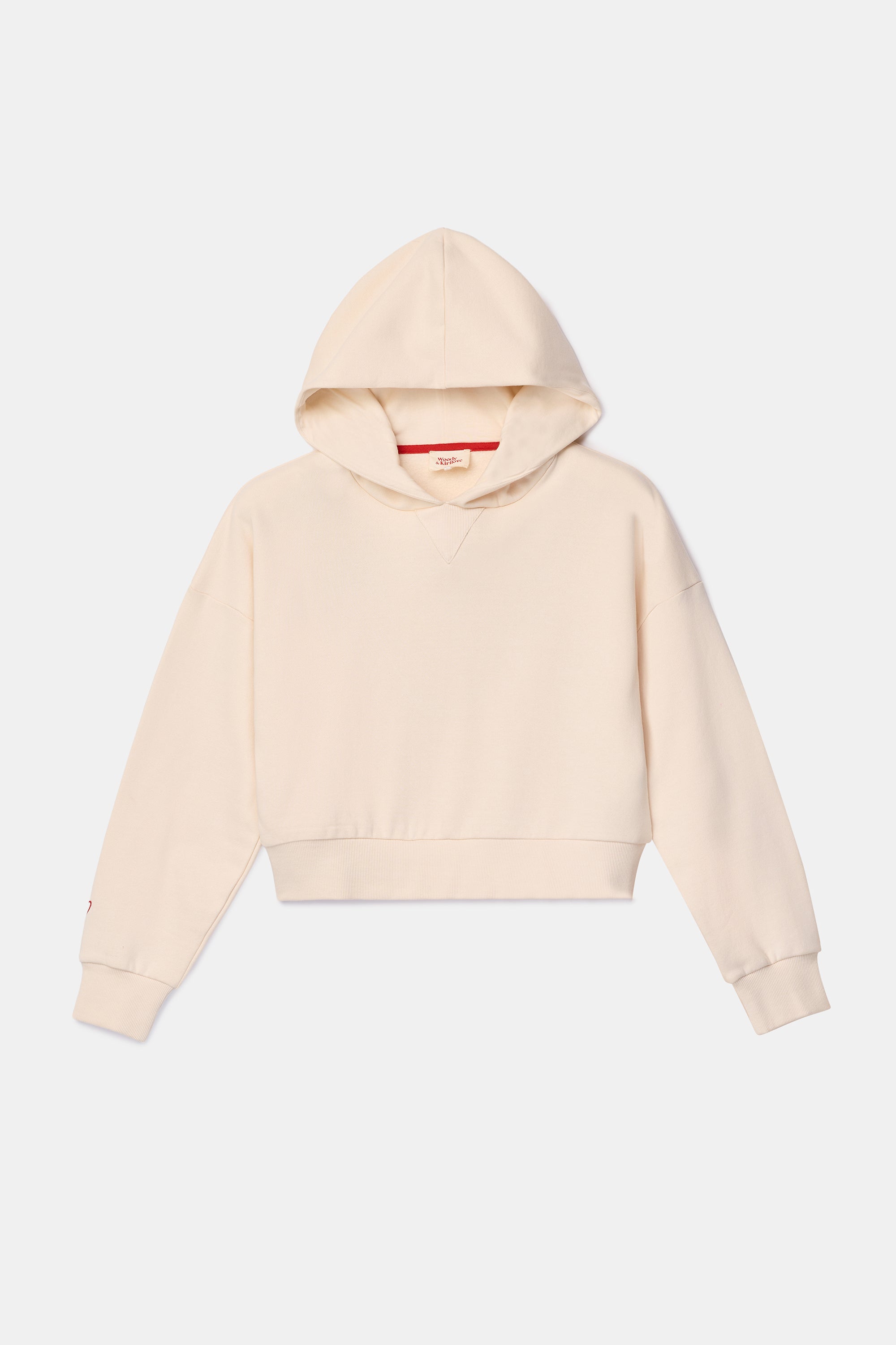 WOODY Kirilove meisjes sweater hoodie - gebroken wit - 14j.