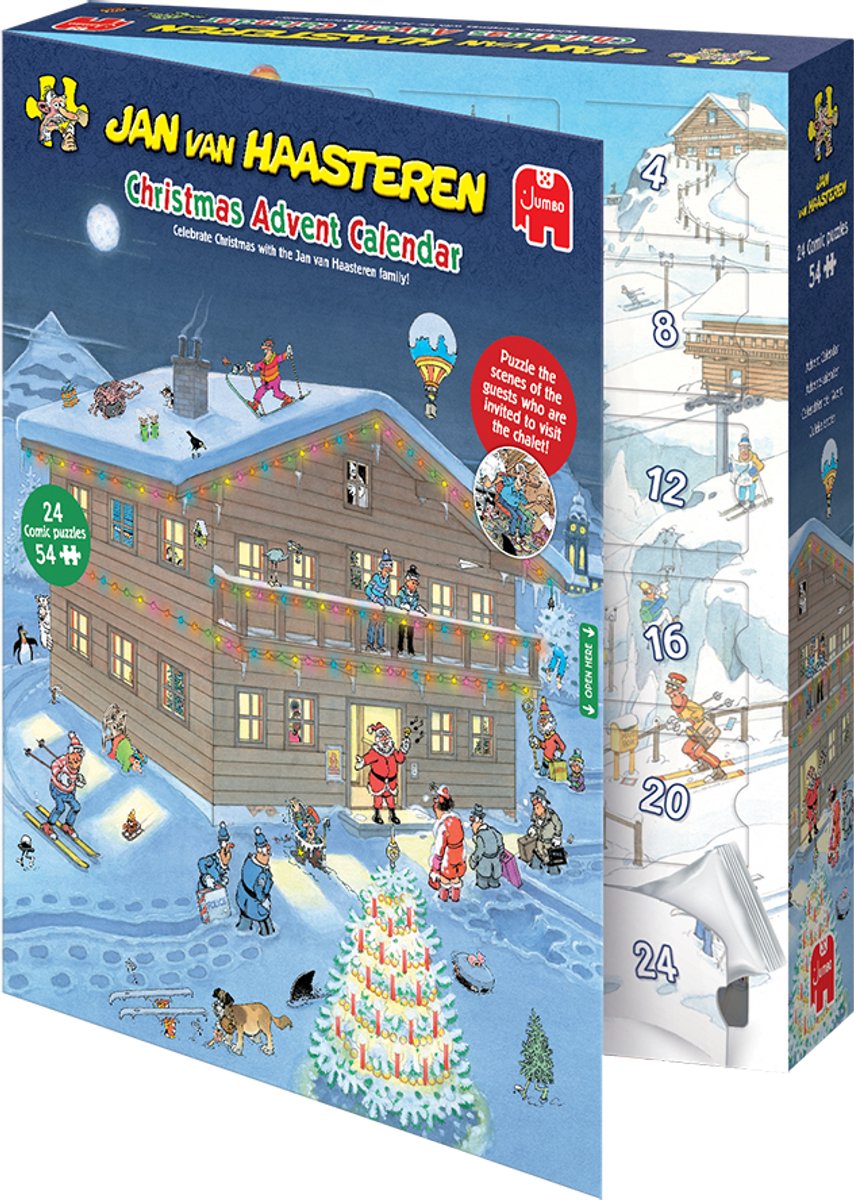 JUMBO Puzzel Jan van Haasteren - Adventkalender 2025 - 24x 54st.
