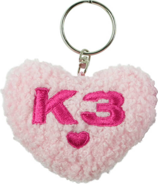 K3 Sleutelhanger - hart pluche