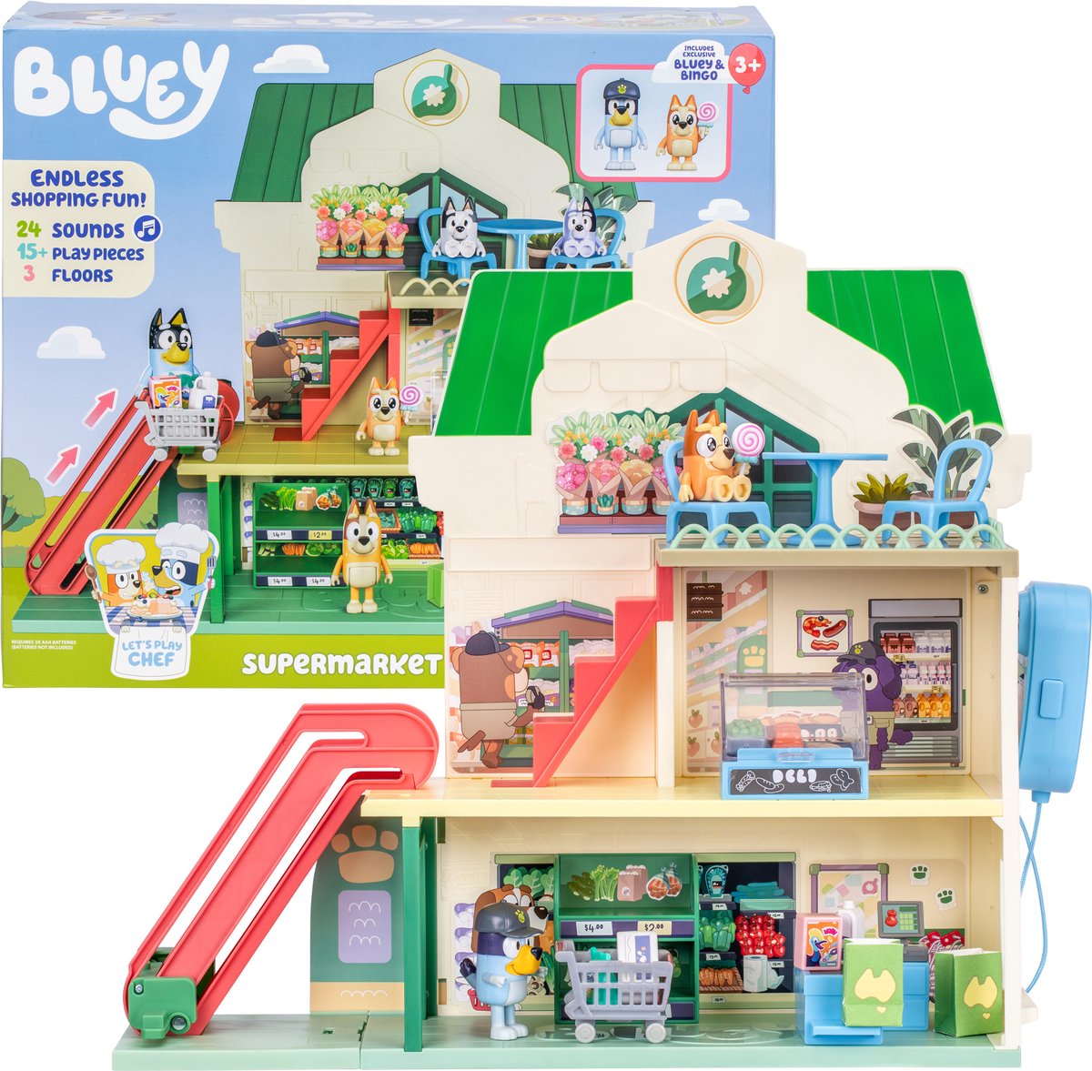 BLUEY let's play - Supermarkt