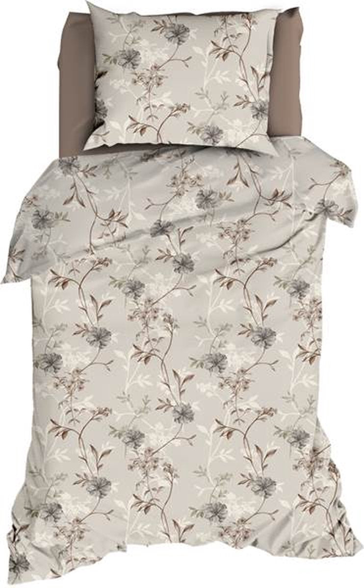 ROMANETTE Dekbedovertrek flanel - 140x200cm - Richelle beige