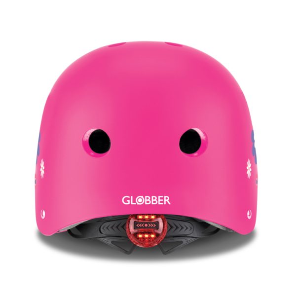 GLOBBER Helm elite lights - deep pink flowers