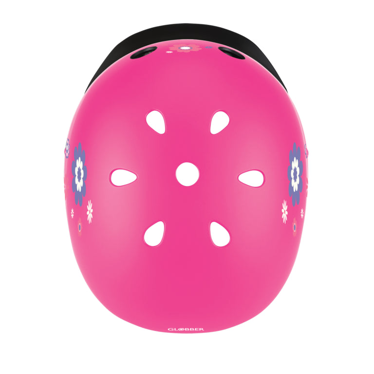 GLOBBER Helm elite lights - deep pink flowers