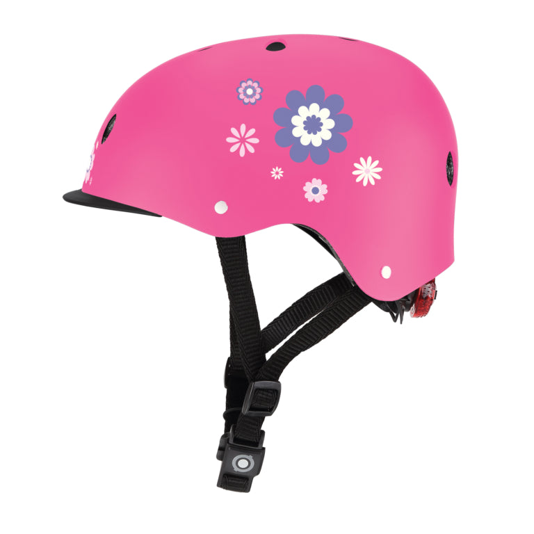 GLOBBER Helm elite lights - deep pink flowers