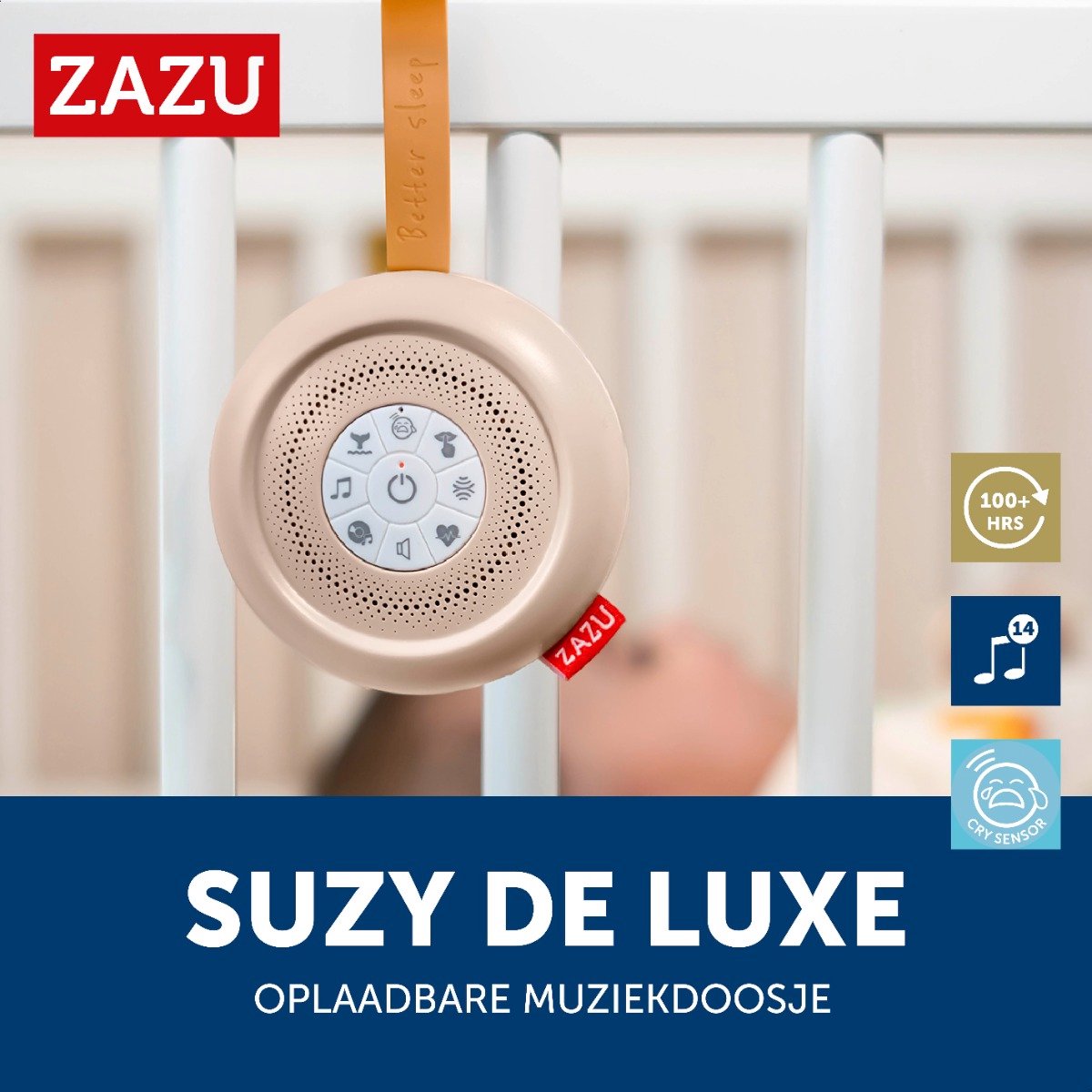 ZAZU - Suzy Deluxe baby soother - oplaadbaar