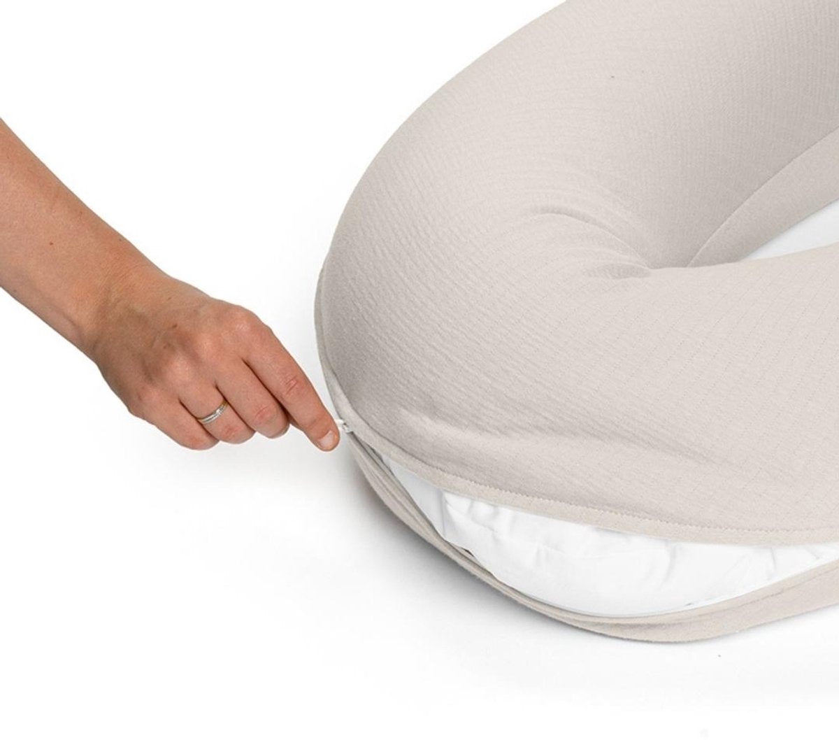 DOOMOO cover voedingskussen - Tetra jersey sand