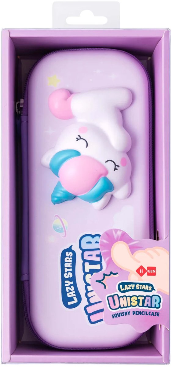 LAZY STARS Squishy pennenzak - unicorn