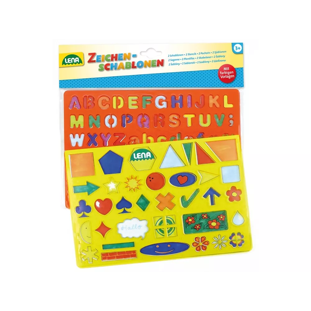 LENA Tekensjablonen - cijfers/letters/symbolen