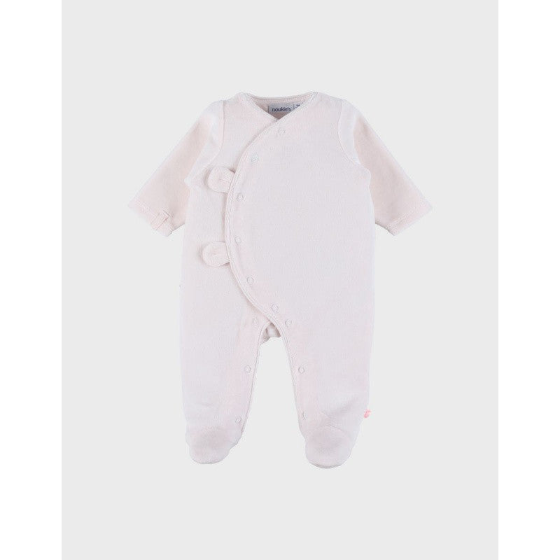 NOUKIES Pyjama - fluweel roze - 6M