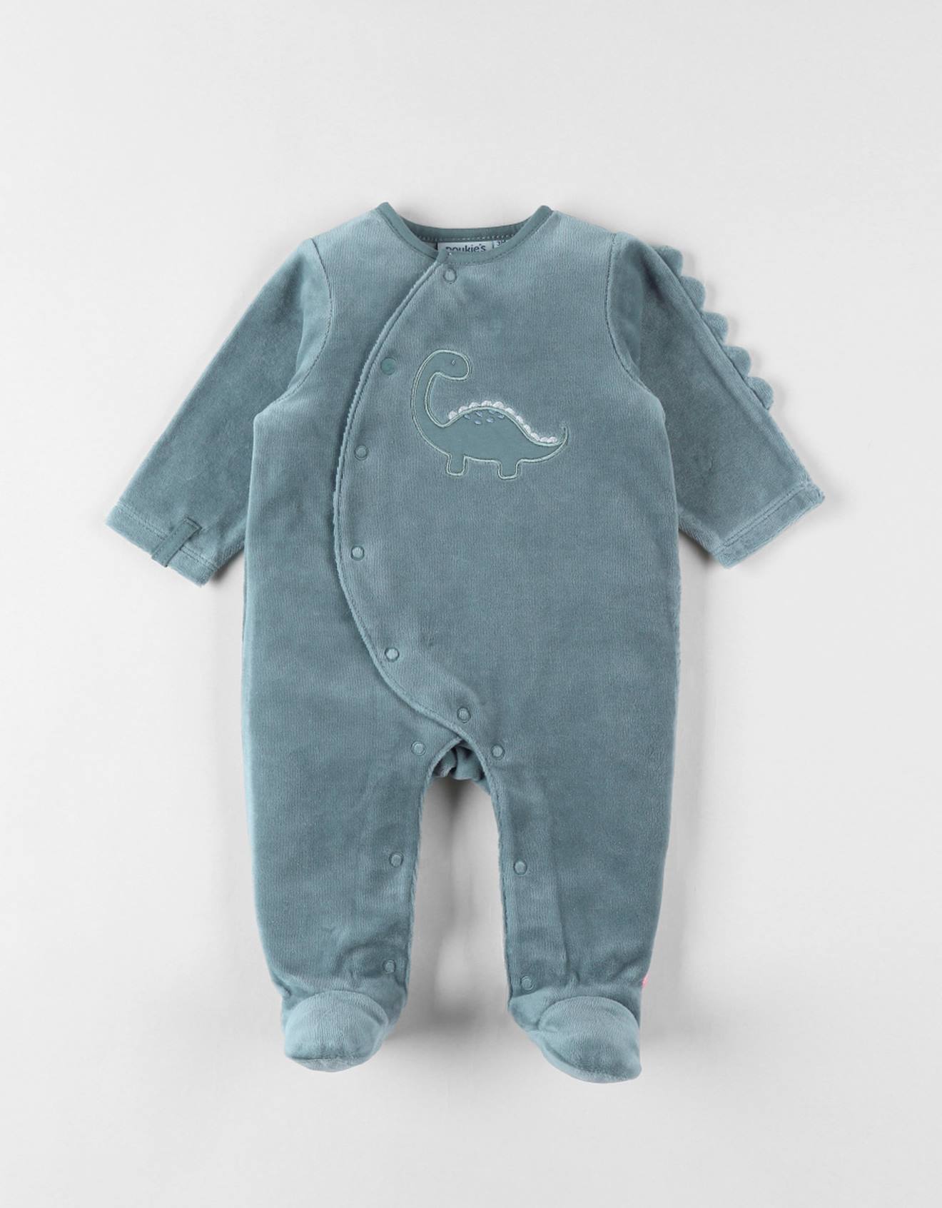 NOUKIES Pyjama fluweel - Dino - 3M