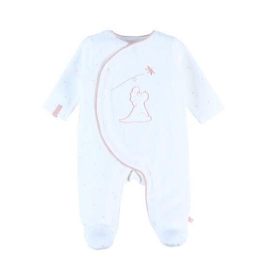 NOUKIES Popsie pyjama fluweel - ecru - 0M