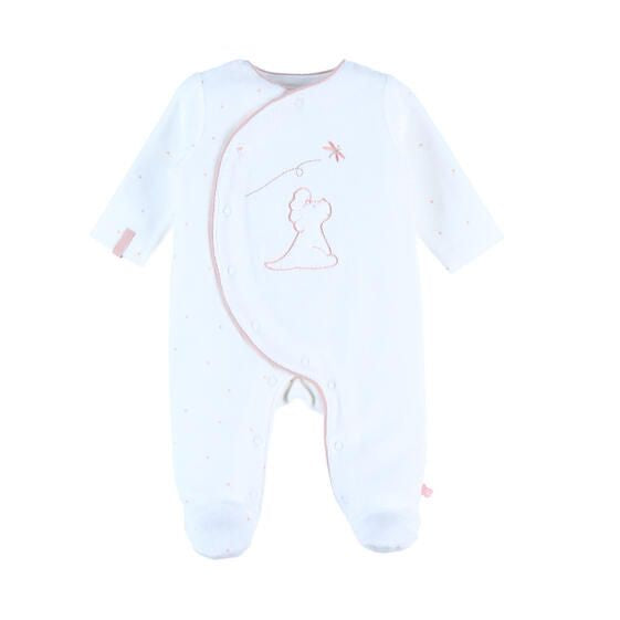 NOUKIES Popsie pyjama fluweel - ecru - 1M