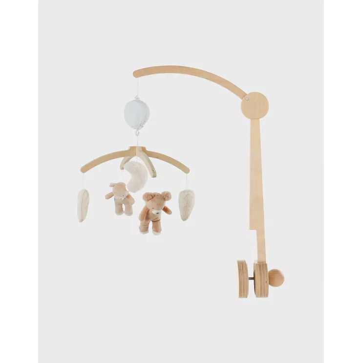 NOUKIES Muziekmobiel m/houtenarm - Lily & Fluffy