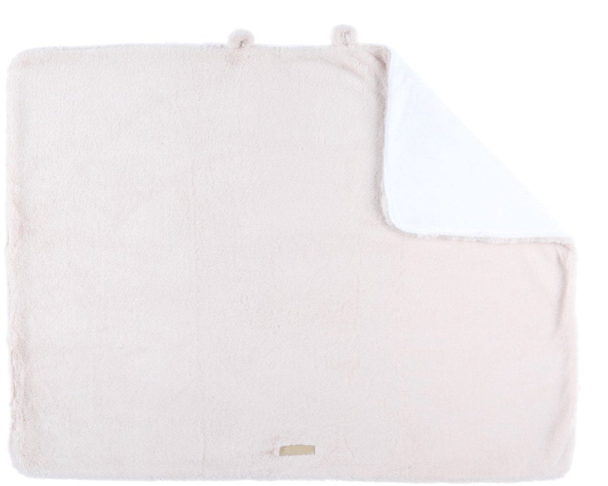 NOUKIES Deken 75x100cm - fake fur/beige
