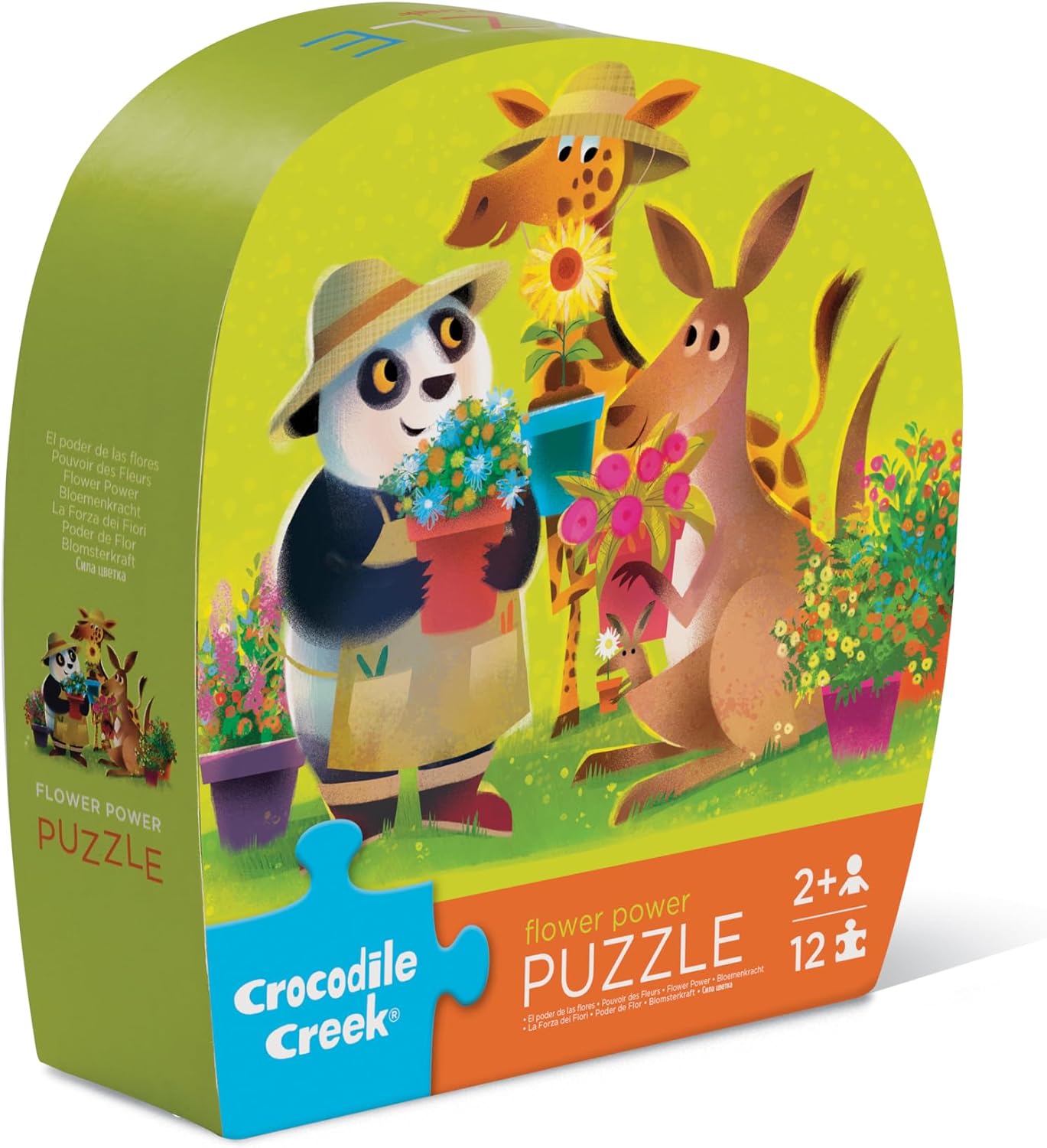 Crocodile Creek Minipuzzel 12st. - flower power