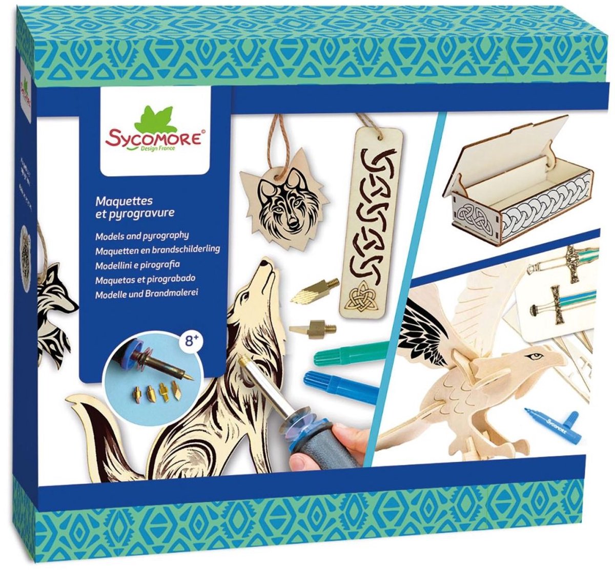 SYCOMORE Lovely box - pyrography celtic