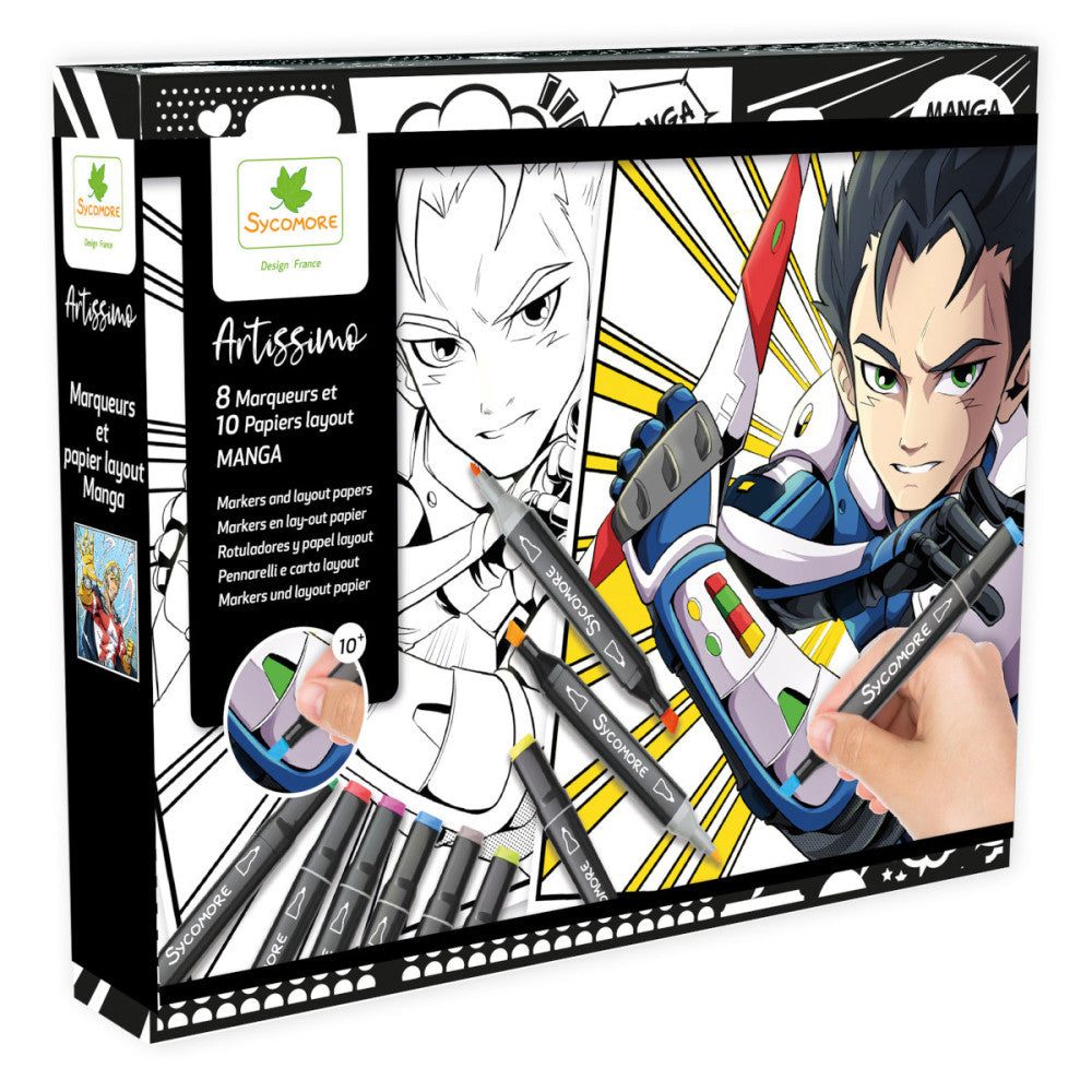 SYCOMORE Manga Layout & markers - boy