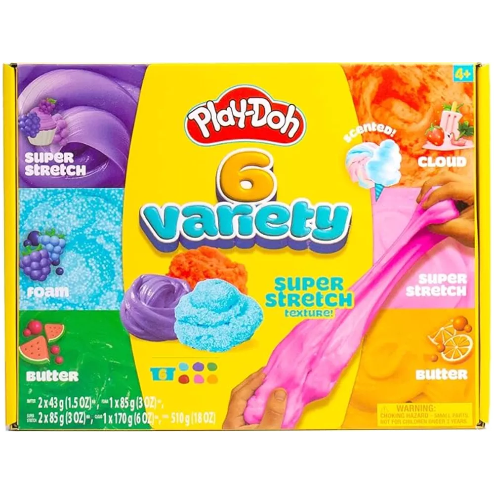 PlayDoh Super Stretch slijm - 6st.
