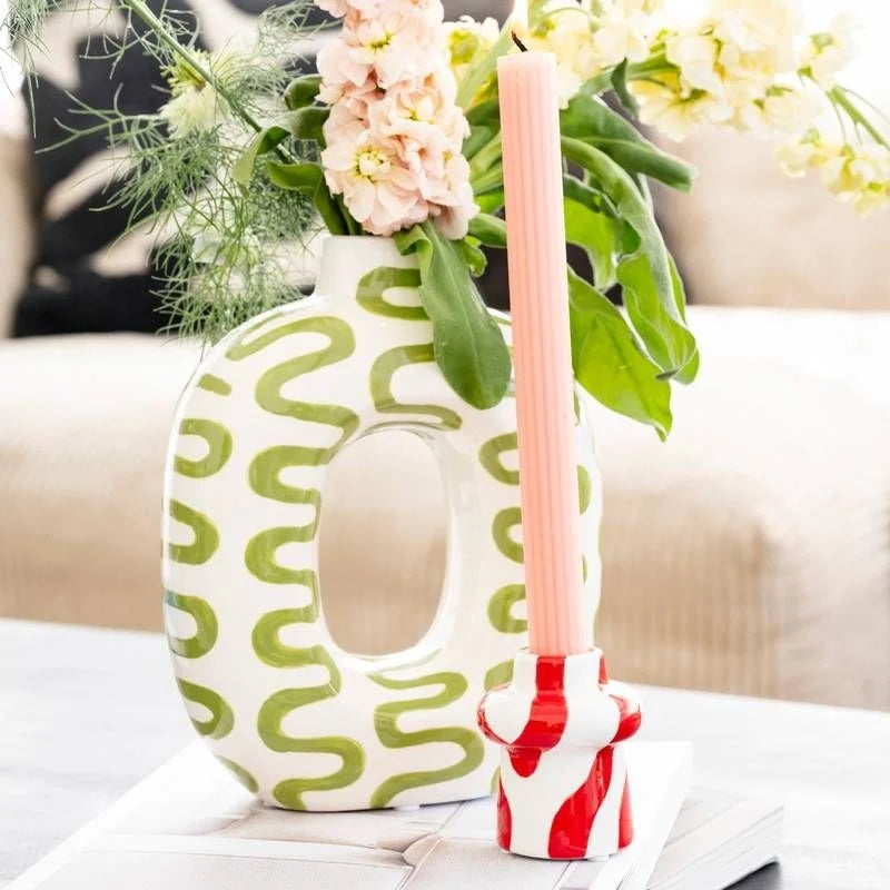 QUE RICO Ramiro kaarsenhouder - happy waves