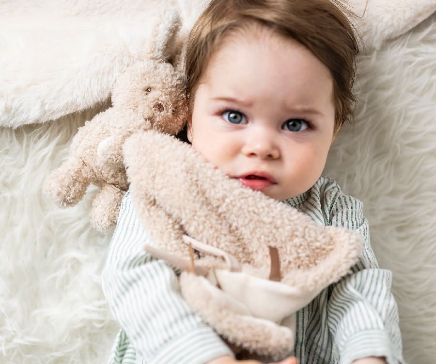 NATTOU Teddy Knuffeldoekje m/knuffel - Konijn - beige