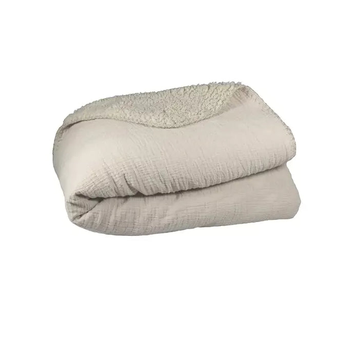 LEEFF Phileine plaid - 130x170cm - zand