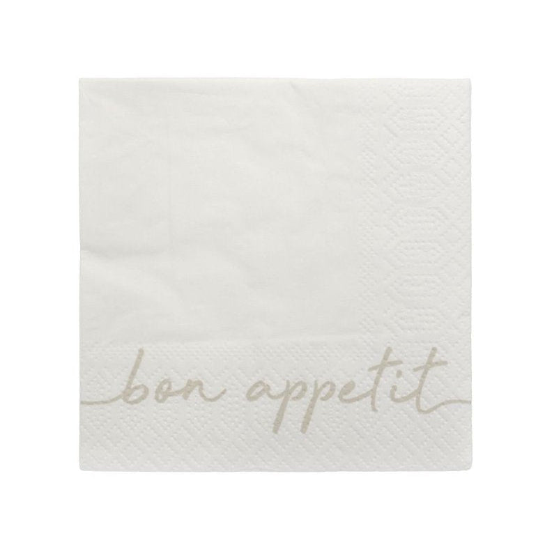 LEEFF Servetten - 25x25cm - Bon appetit
