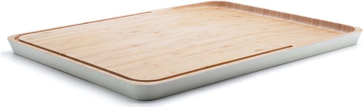 PEBBLY Snijplank met sapgeul - bamboe cream