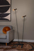 Lucide DUARTE Vloerlamp - 2xG2 - 4W - Koffie
