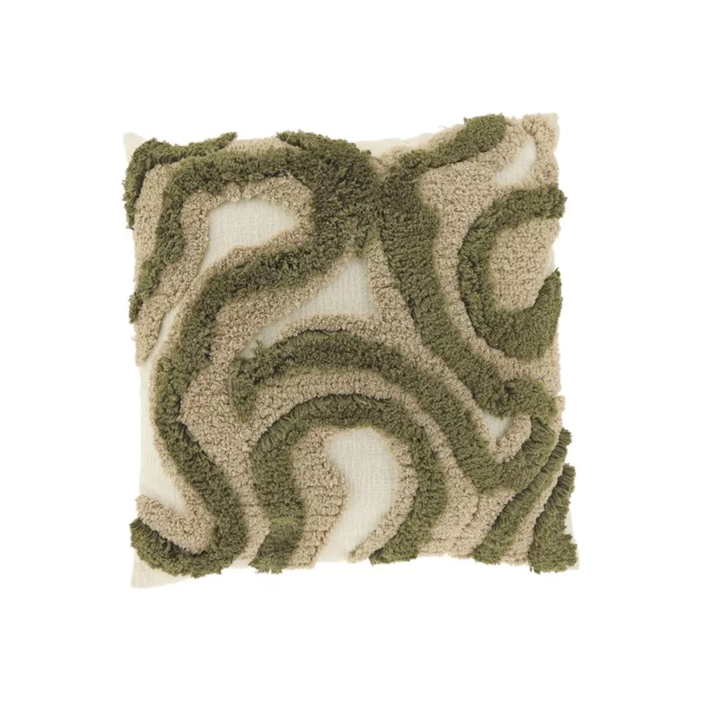 UNIQUE Calin kussen - 45x45cm - moss green 7701025MOSS