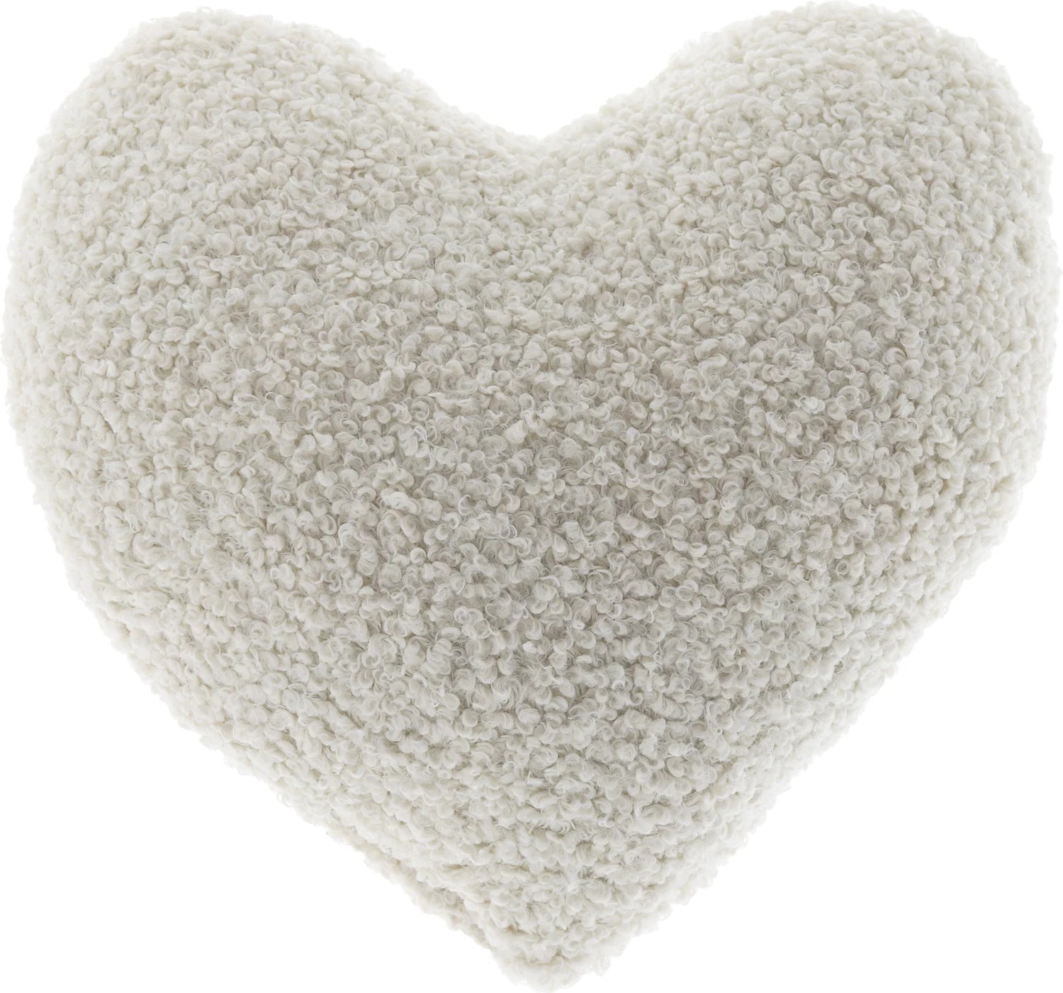 UNIQUE Curly heart kussen - 40x40cm - dove white 8701103DOVE