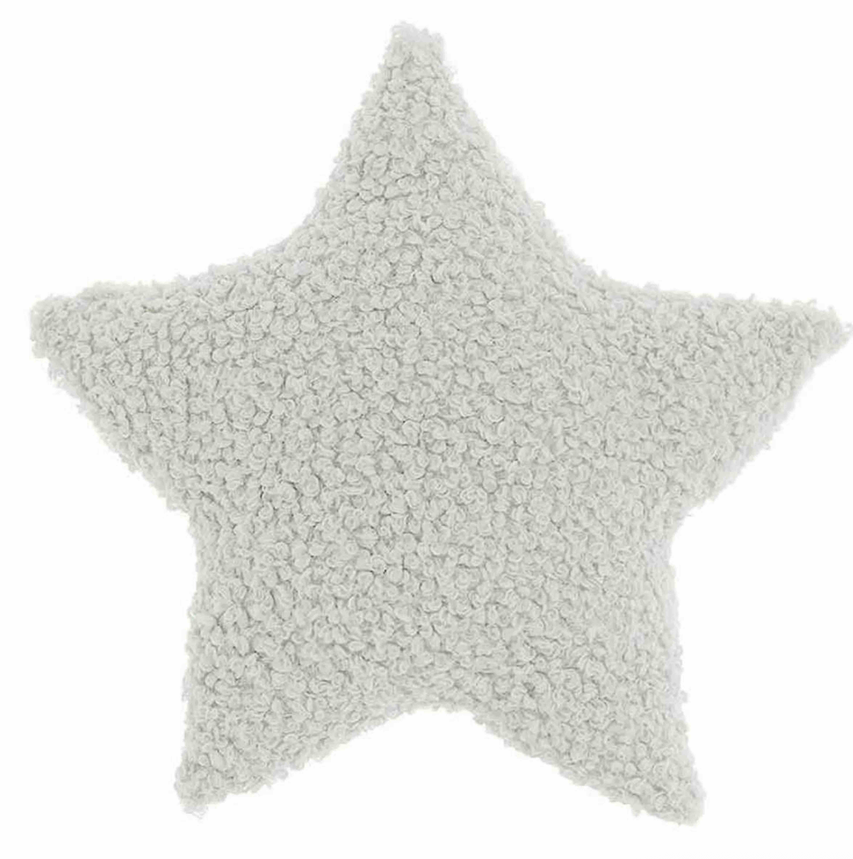 UNIQUE Curly star kussen - 40x40cm - dove white 8701104DOVE