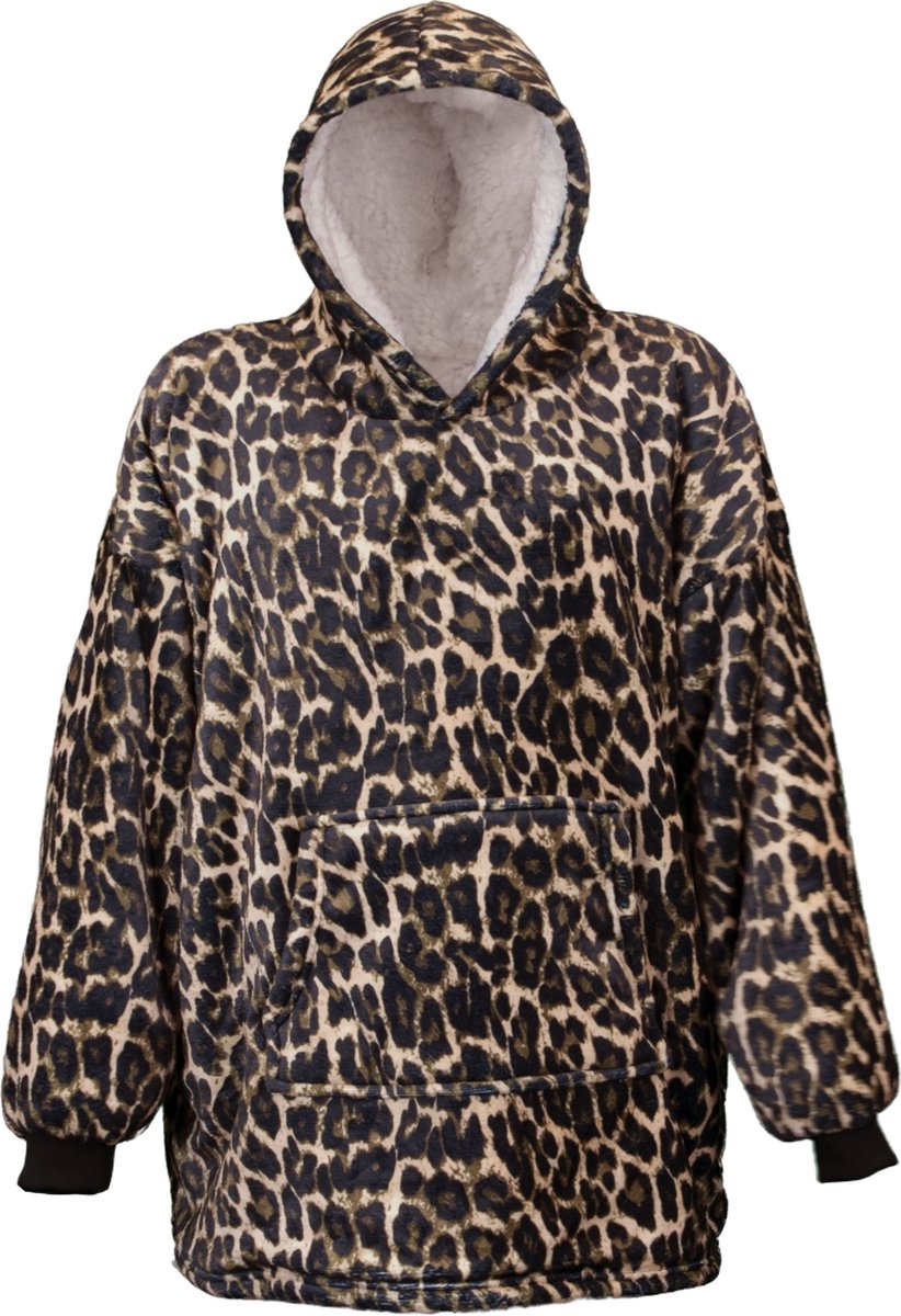UNIQUE Hoodie oversized - 70x50x87cm - dessin 4 880107404 leopard
